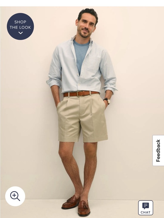 Brooks Brothers Other - Brooks Brothers Pleated Advantage Chino Shorts Tan Khaki Size 33